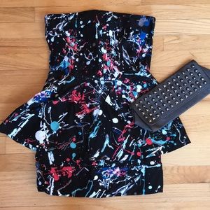 PAINT SPLATTERED PARTY DRESS